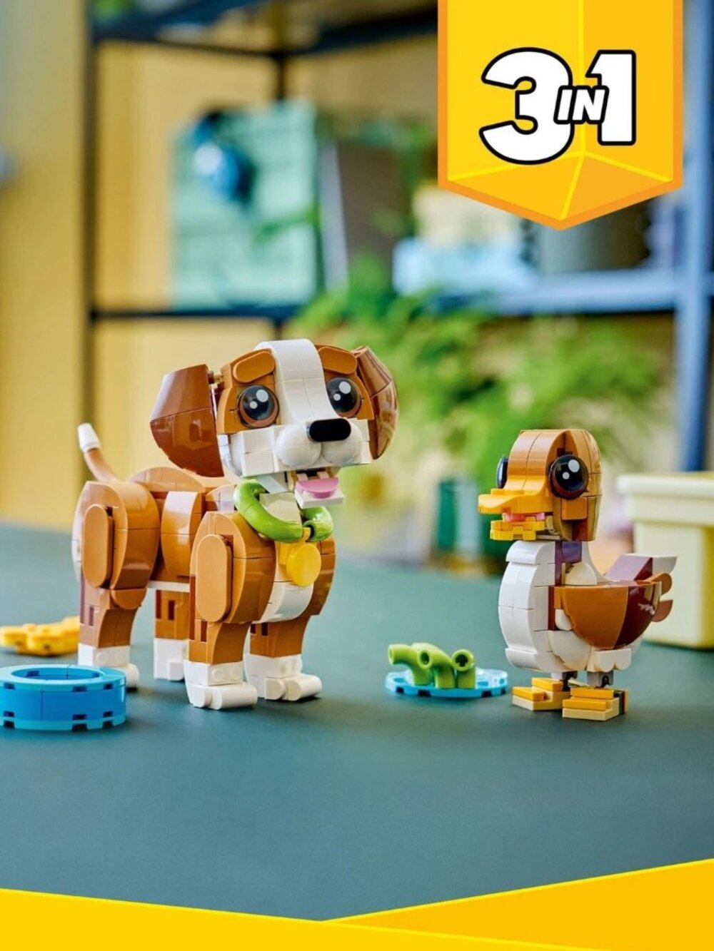LEGO 31382 Creator 3 in 1 Cute Animals: Playful Puppy, Duck and Squirrel " New - Picture 3 of 3